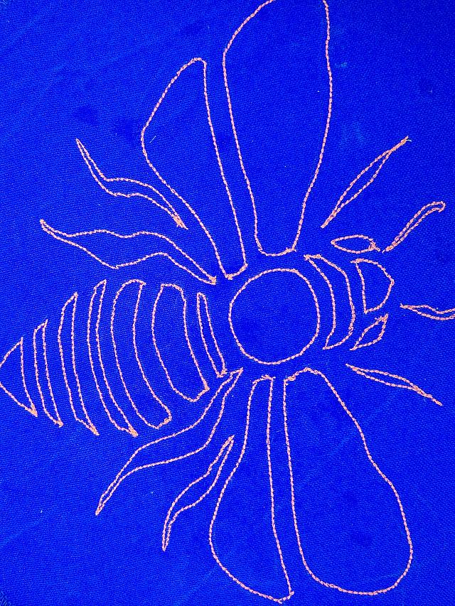 dessin à la machine à coudre, broderie machine