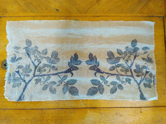 frappage de plante ou impression botanique