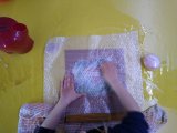 stage enfant feutrer la laine à l'eau et au savon 