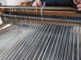 cours de tissage à ADN Laine, en Bourgogne du Sud