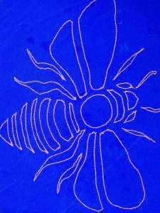 dessin à la machine à coudre, broderie machine