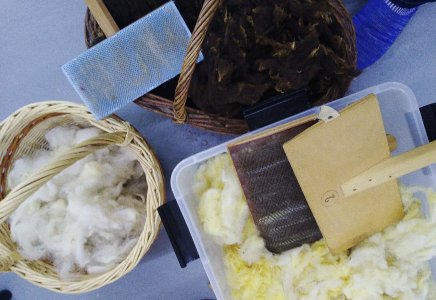 stage feutrer la laine à l'eau et au savon